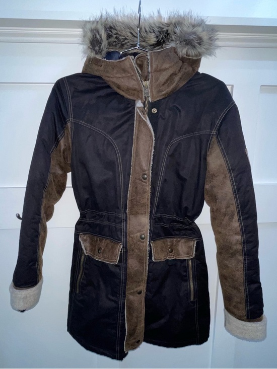 Kuhl Jackets & Blazers - KUHL ARKTIK Projekt GOOSE DOWN PARKA Womens Jacket Sz M Sherpa Heavy Winter EUC